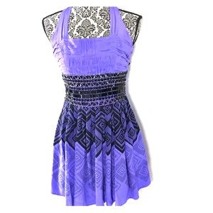 Bebe 100% silk purple dress